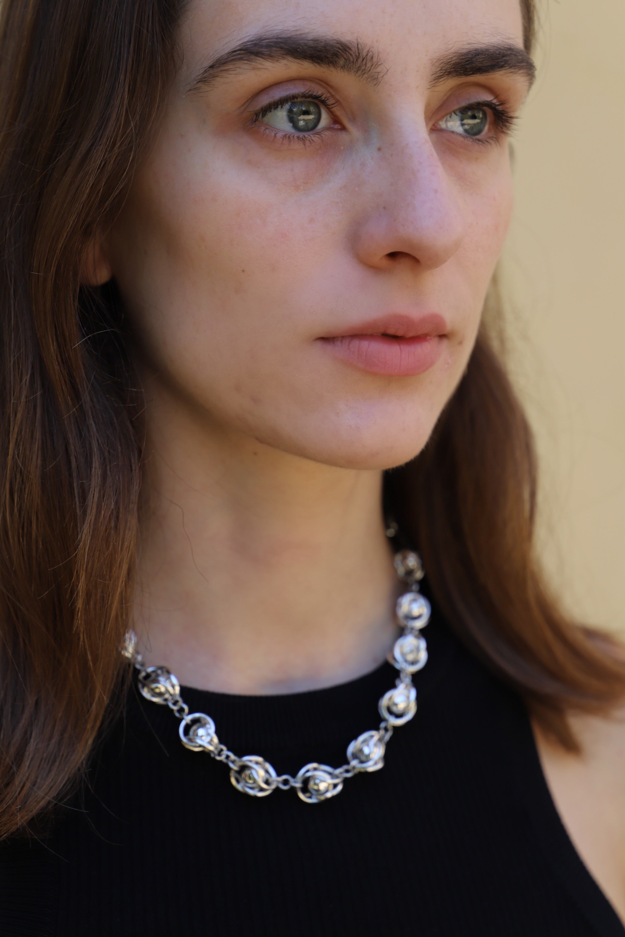 Exclusive hand braided chunky necklace