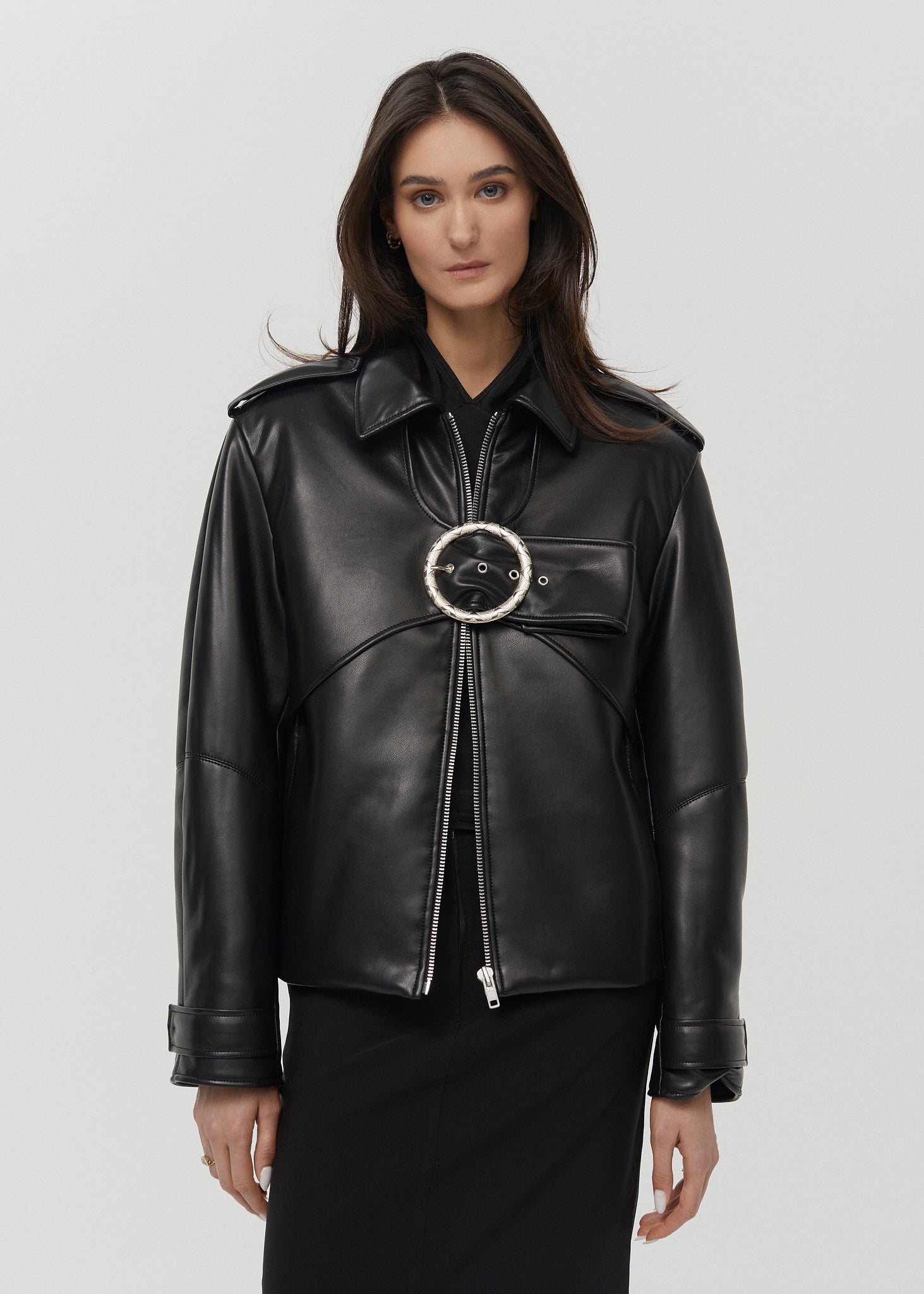 FAUX LEATHER JACKET