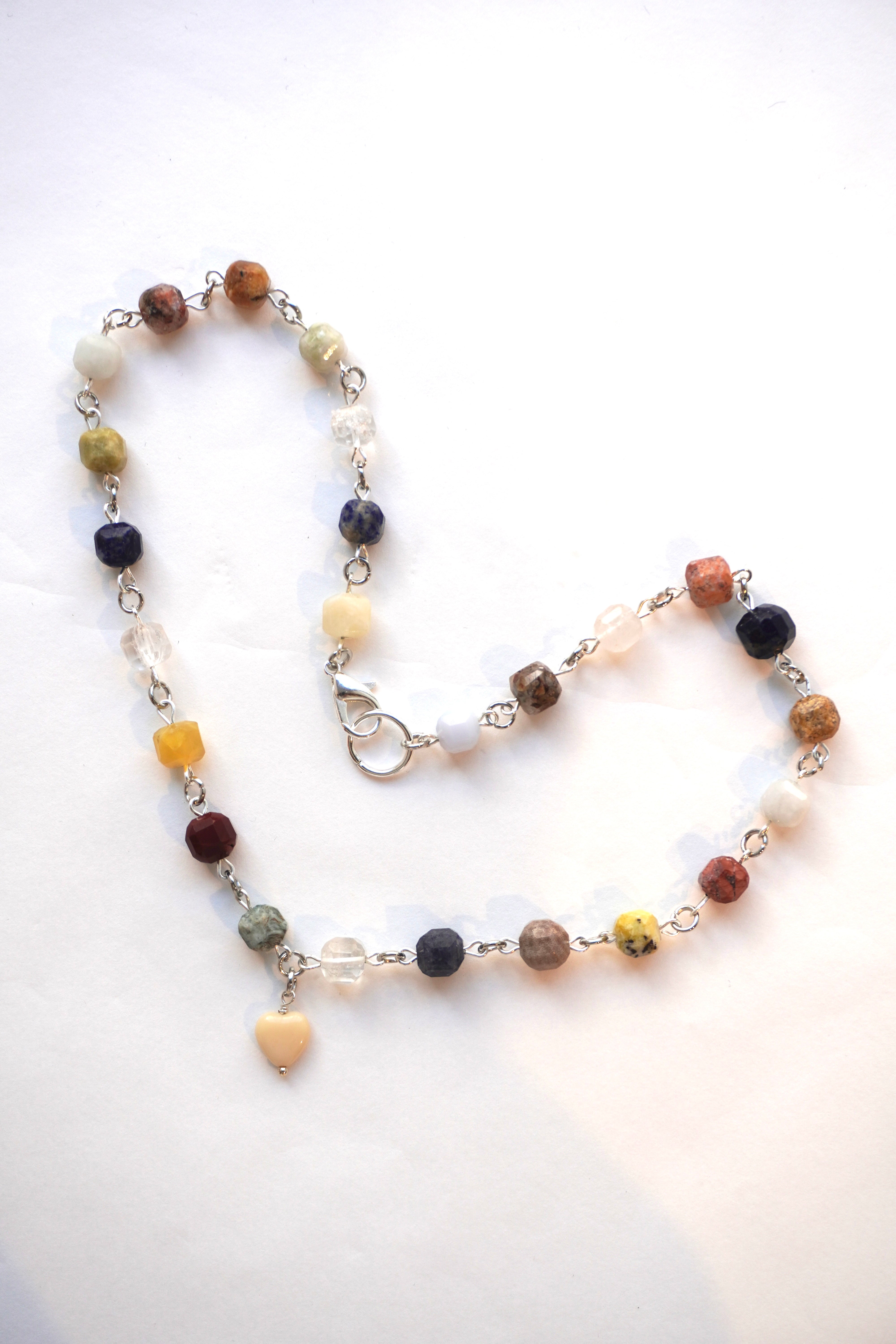 Warm stone necklace