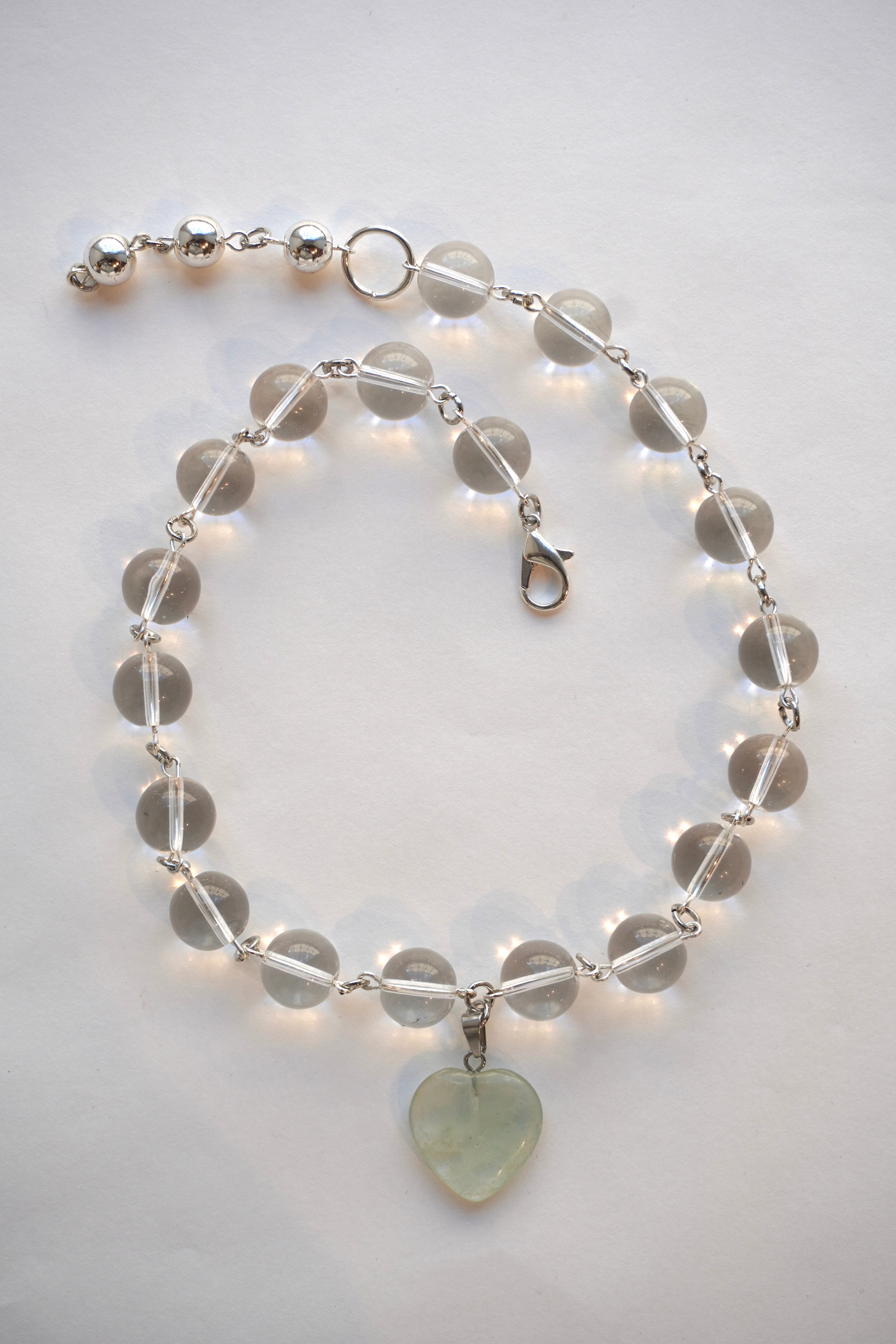 Crystal clear necklace “HEART”
